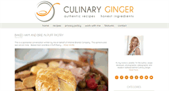 Desktop Screenshot of culinaryginger.com